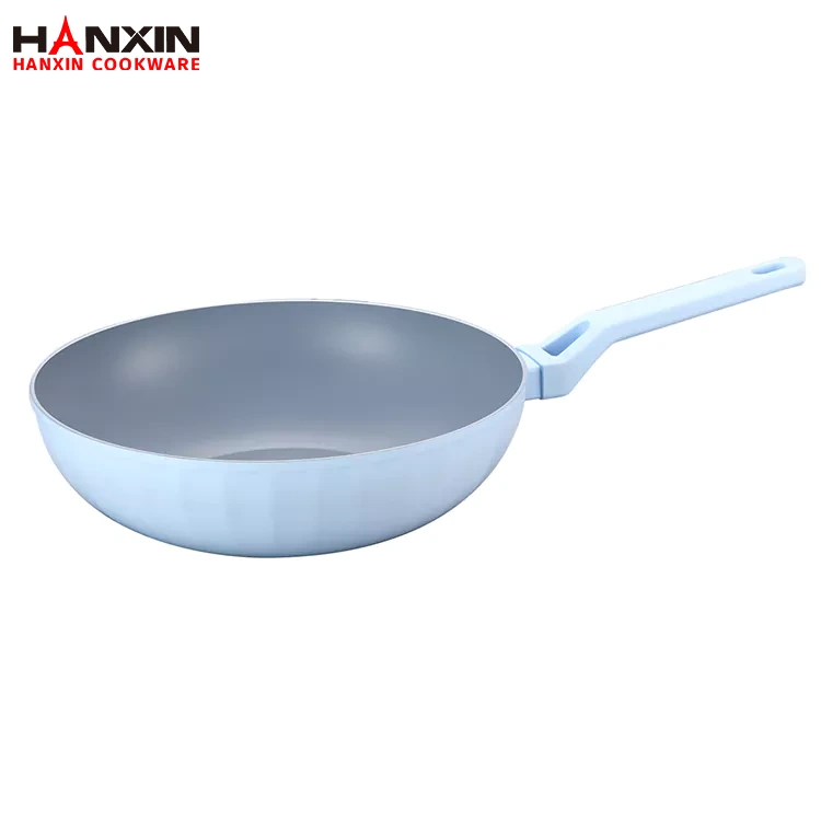 Padella Wok profonda in ceramica pressata in alluminio