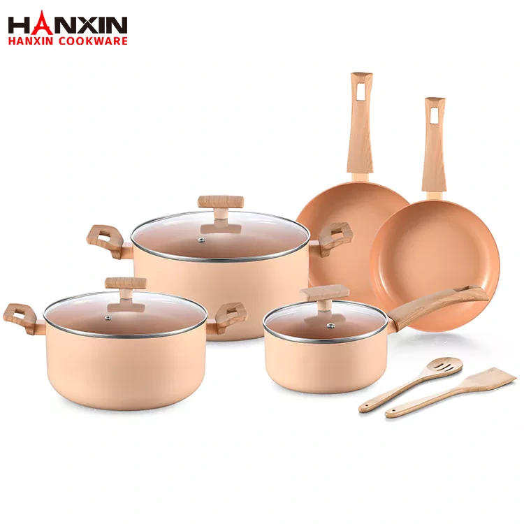 Set di pentole da cucina in ceramica pressata in alluminio