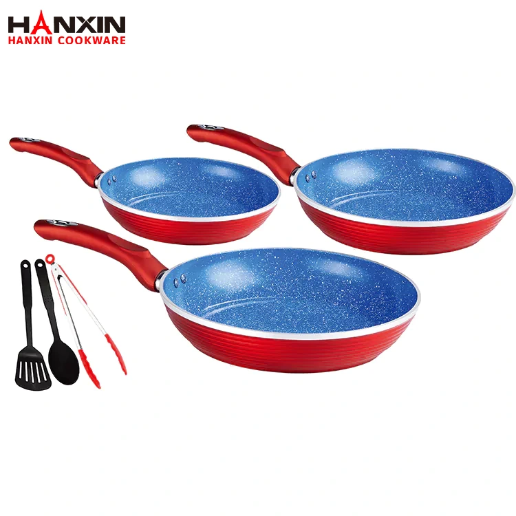 Aluminum Ceramic Marble Coating Cookware Set